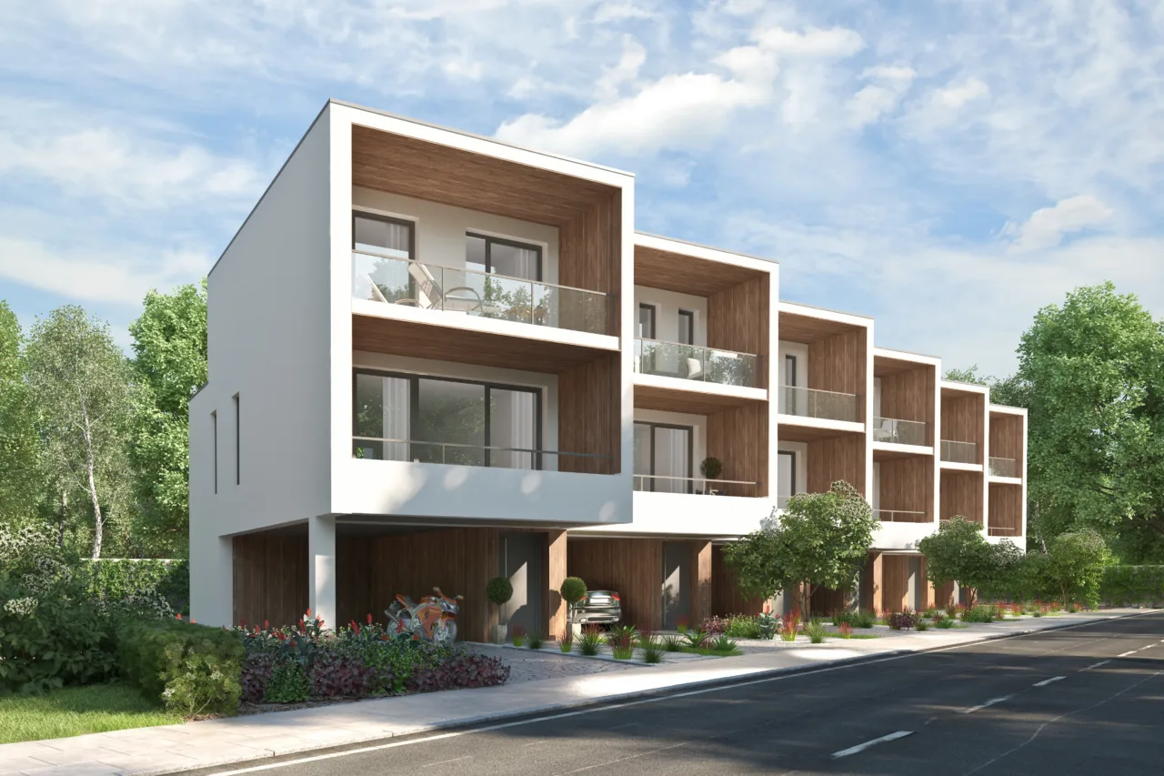 3d,rendering,of,town,houses